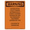 Signmission Safety Sign, OSHA WARNING, 10" Height, Interrupting Utility Power Automatically, Portrait OS-WS-D-710-V-13264 - alternate 1